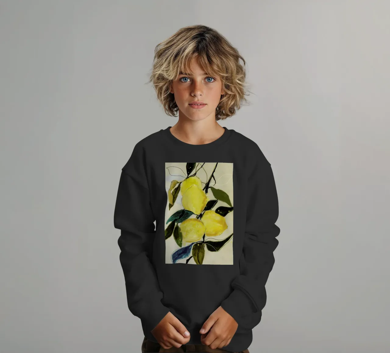 Lemonstudy 1 felpa bambino da Leigh Viner