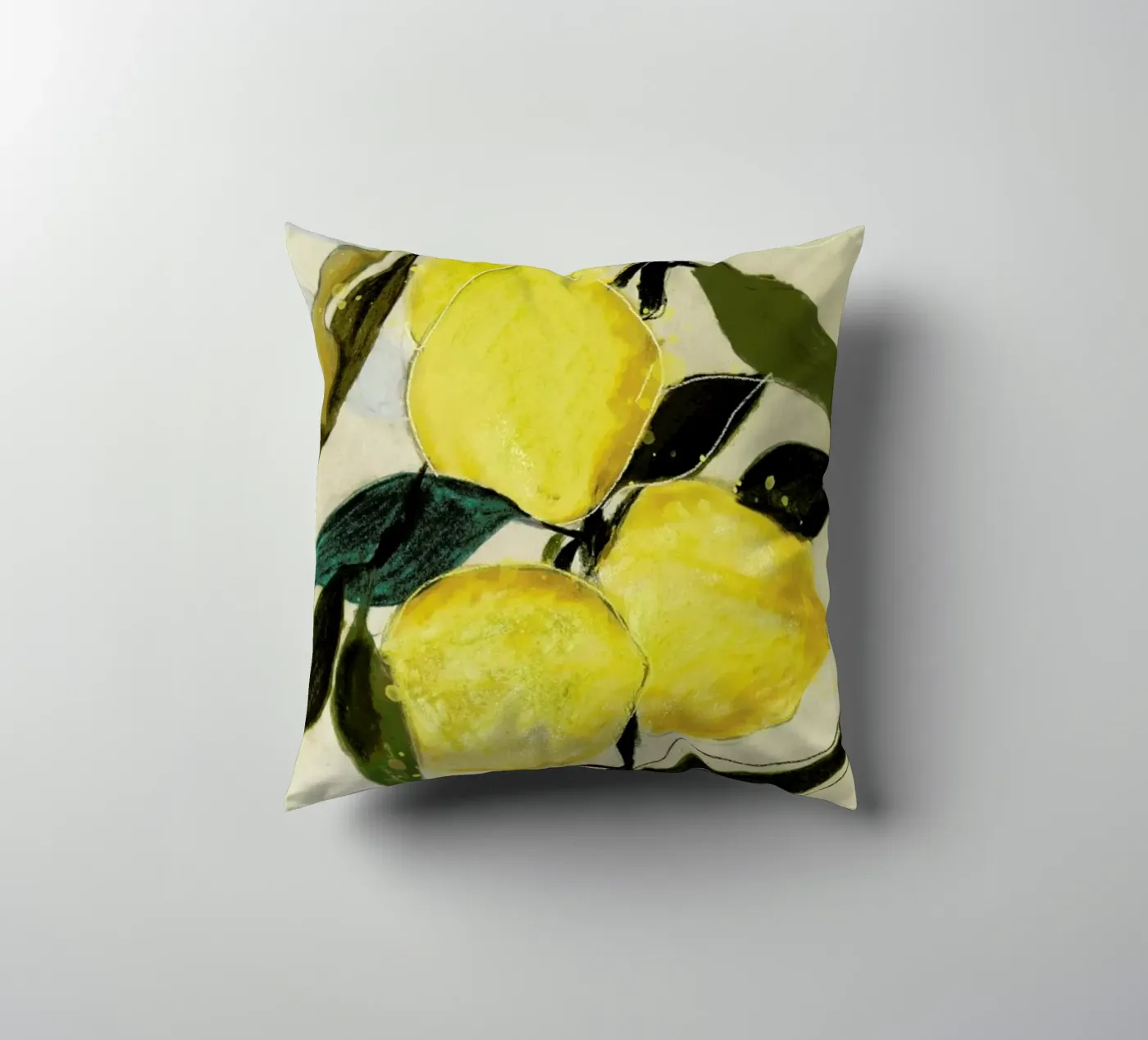 Lemonstudy 1 Kissen von Leigh Viner