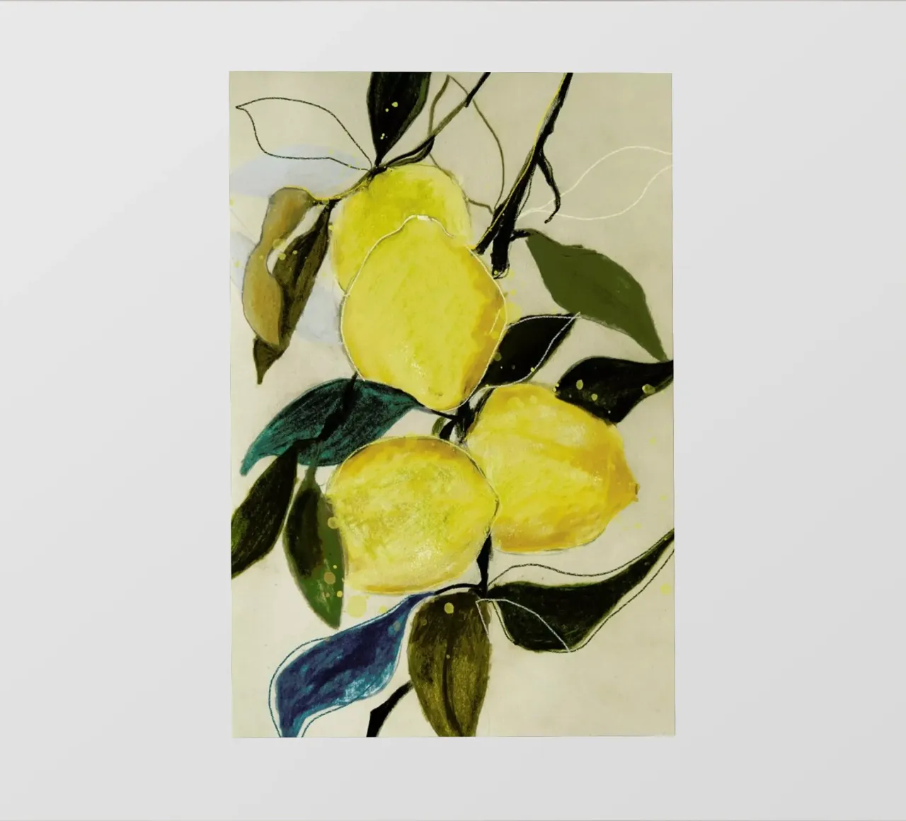 Lemonstudy 1 lámina retroiluminada de Leigh Viner