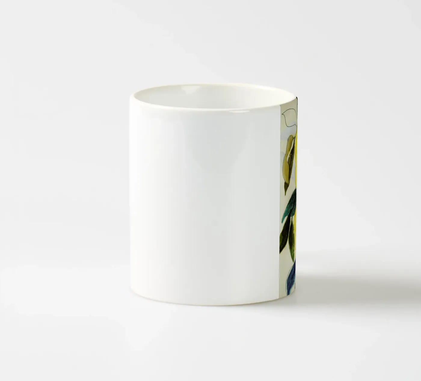 Lemonstudy 1 ceramic mug by Leigh Viner