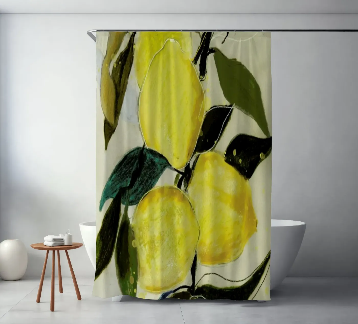 Lemonstudy 1 Duschvorhang von Leigh Viner
