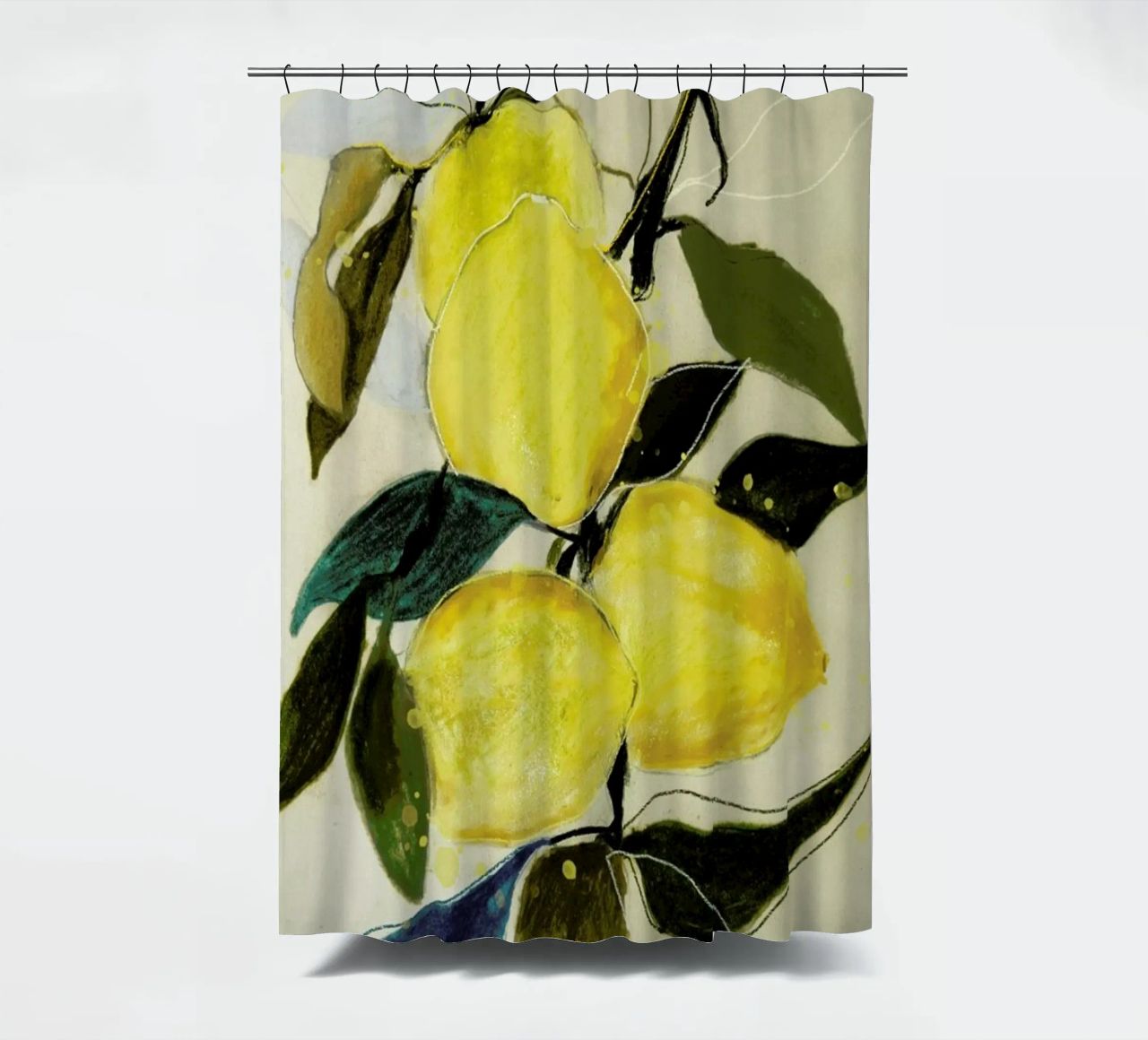Lemonstudy 1 Duschvorhang von Leigh Viner