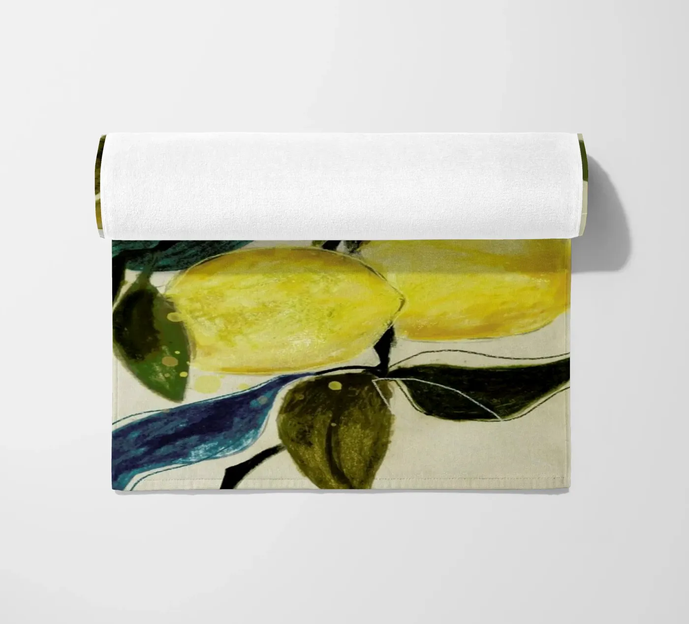 Lemonstudy 1 Strandtuch von Leigh Viner