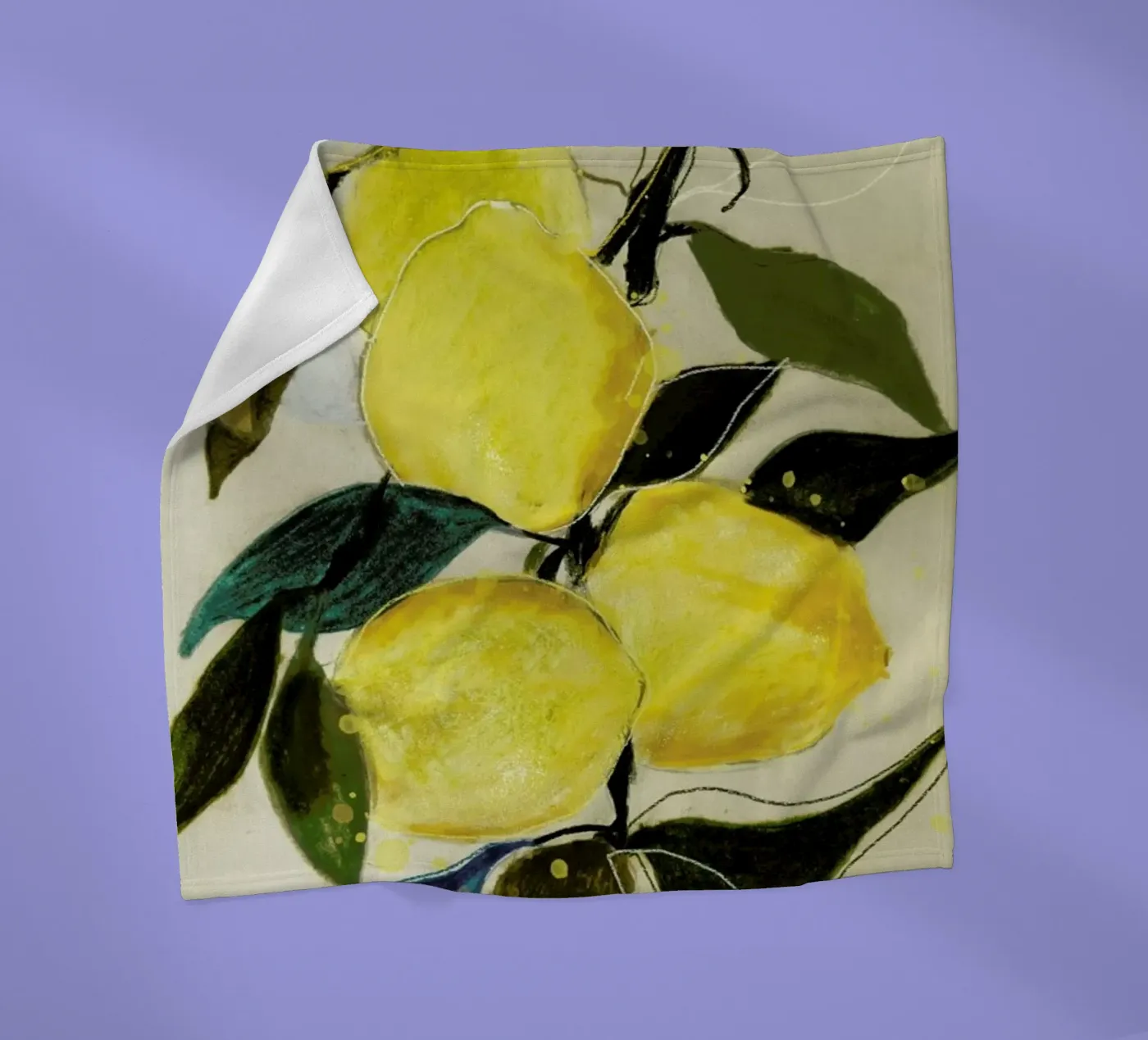Lemonstudy 1 Fleecedecke von Leigh Viner