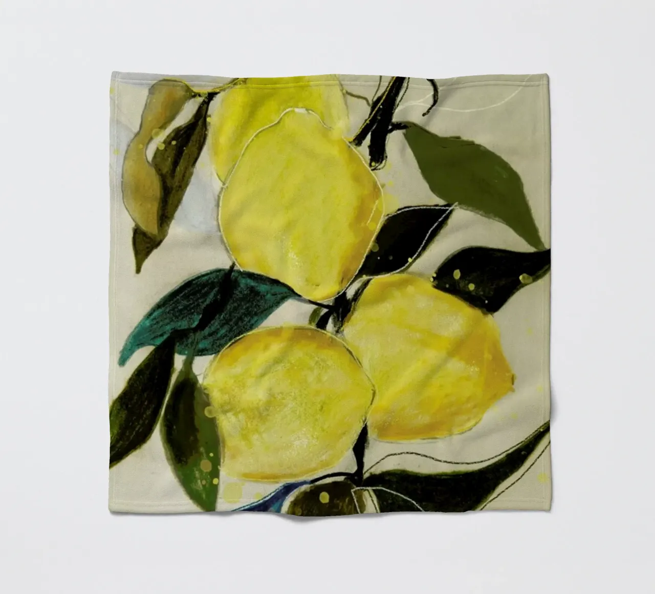 Lemonstudy 1 Fleecedecke von Leigh Viner