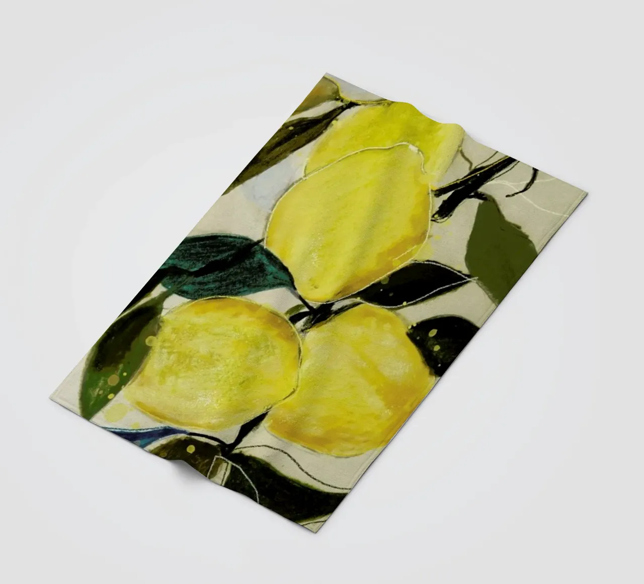 Lemonstudy 1 Fleecedecke von Leigh Viner