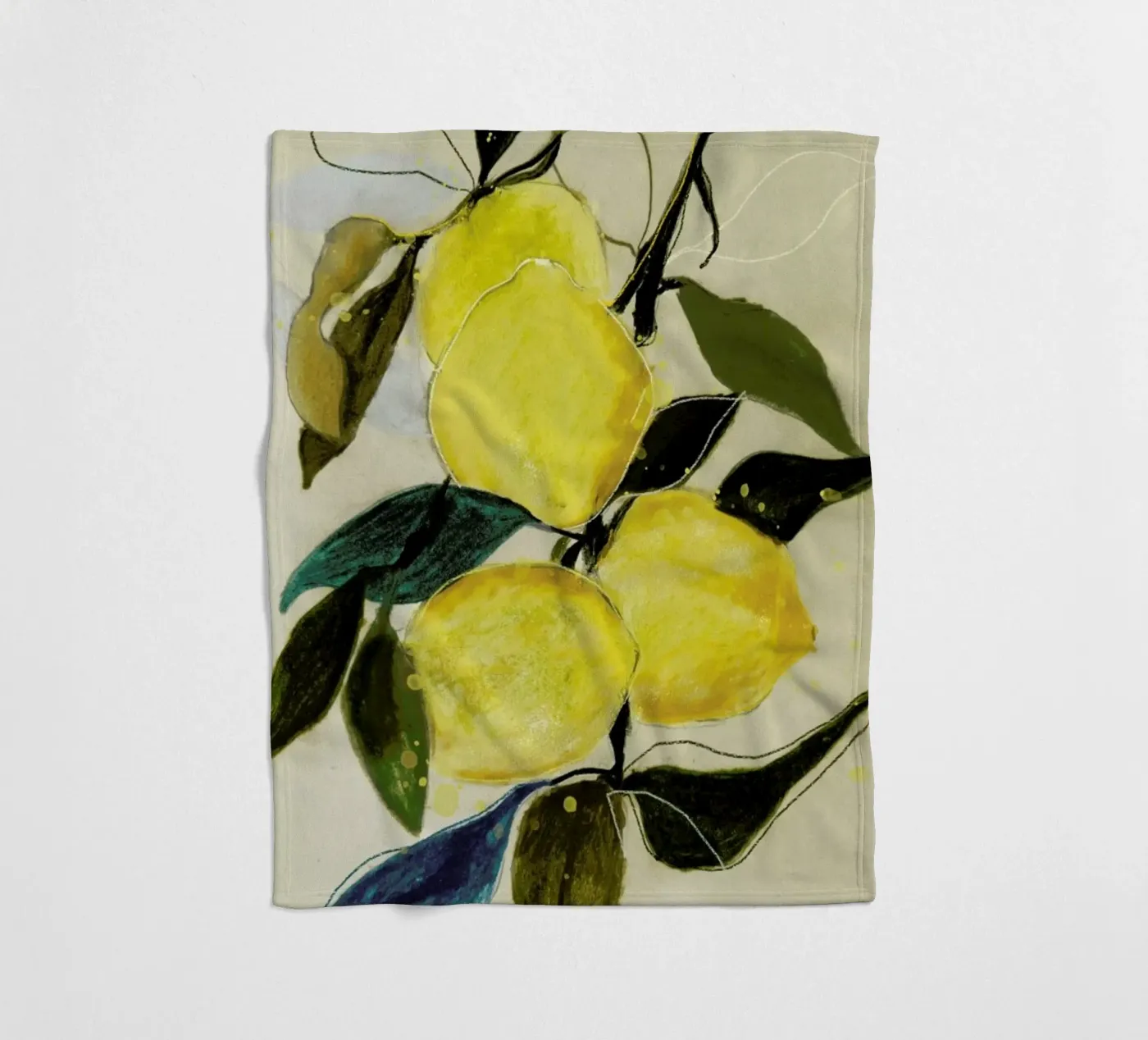 Lemonstudy 1 fleecedeken van Leigh Viner
