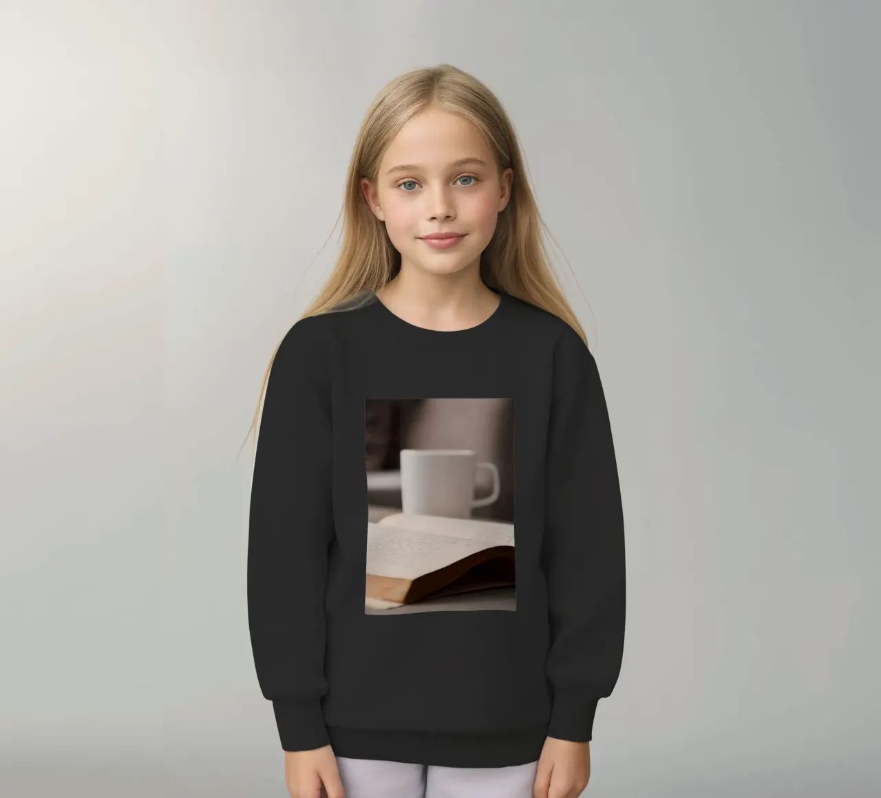 Caffè con libro felpa bambino da Aiden Garcia