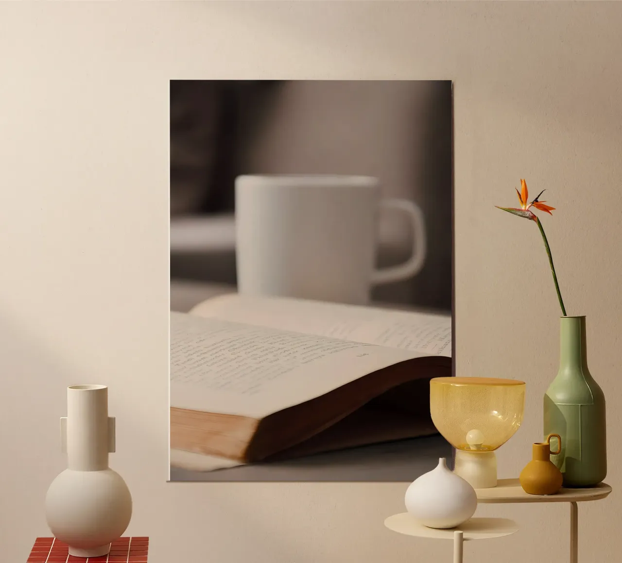 Caffè con libro poster da Aiden Garcia