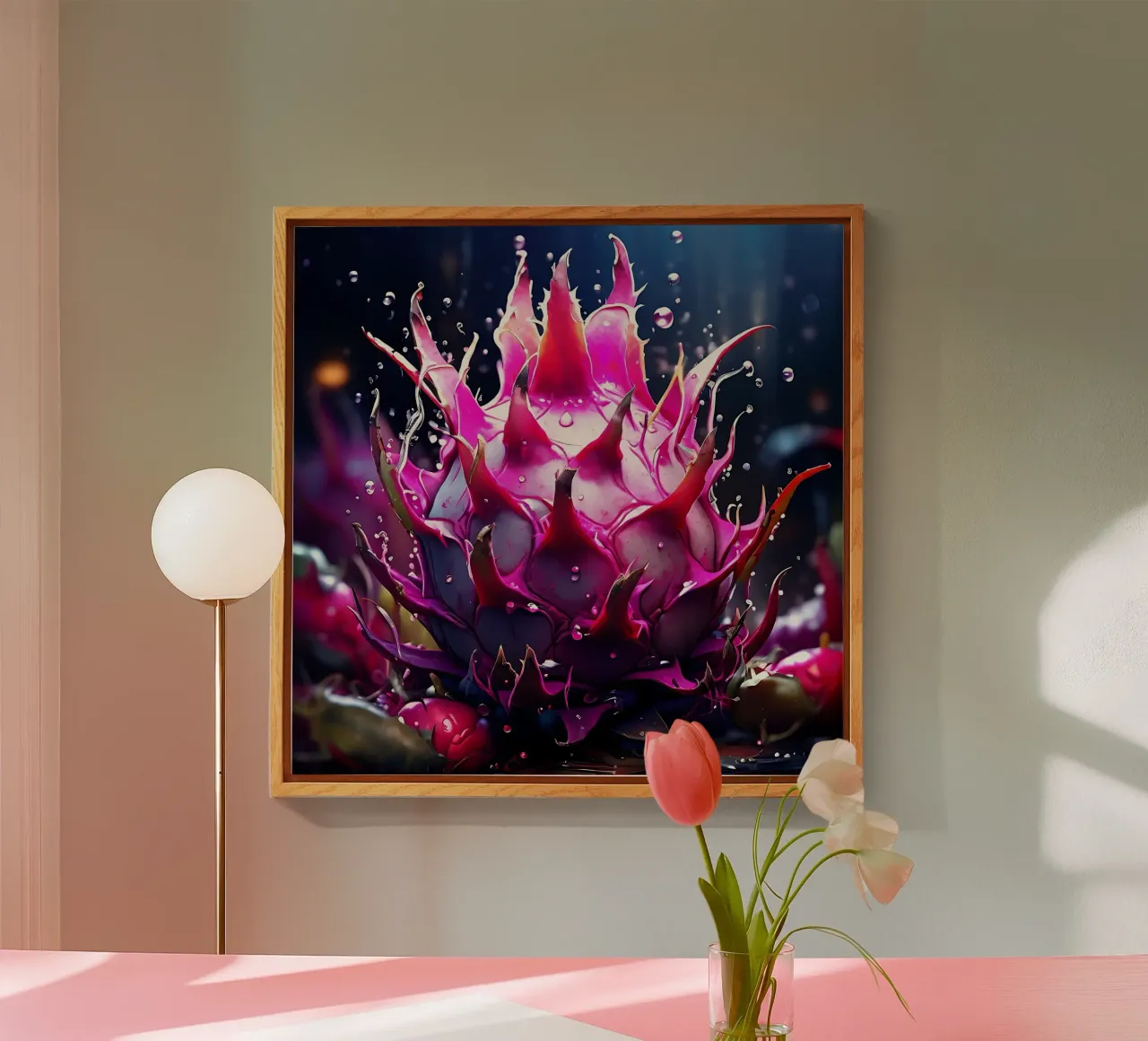 Dragonfruit_1 acrylic glass by Pink- und LoveArt by LK