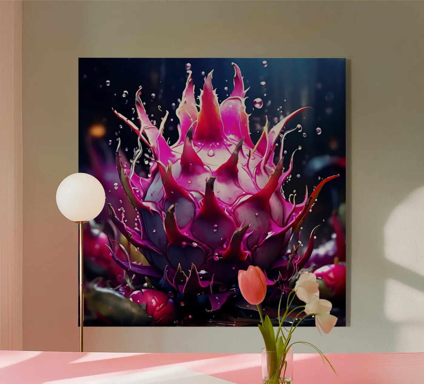 Drachenfrucht_1 Acryl-Glas von Pink- und LoveArt by LK