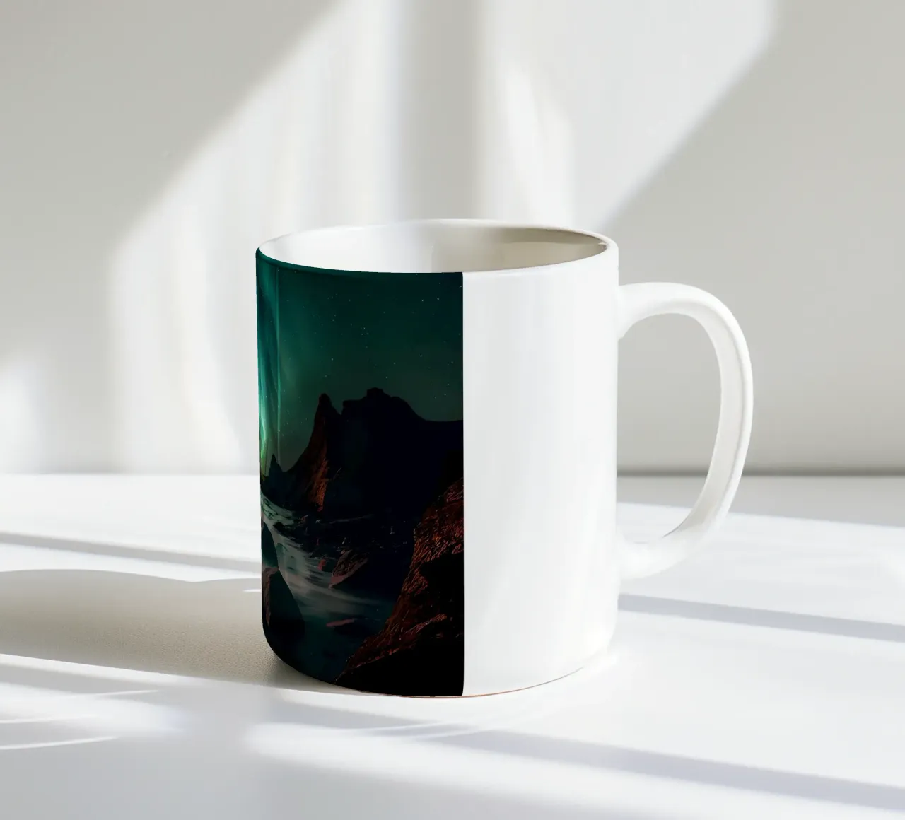 Aurora Boreale Capo Nord tazza in ceramica da Matthew Katz