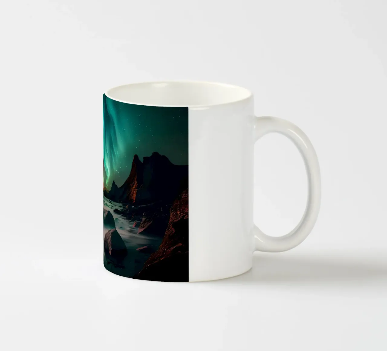 Aurora Boreale Capo Nord tazza in ceramica da Matthew Katz