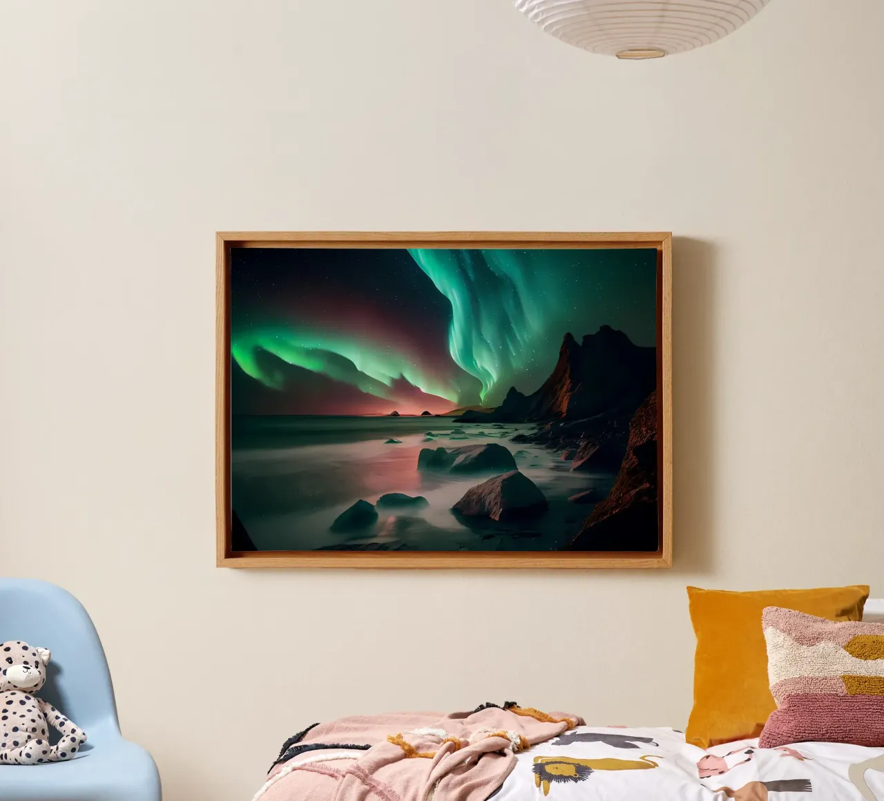 Aurora Borealis Nordkap Leinwand von Matthew Katz