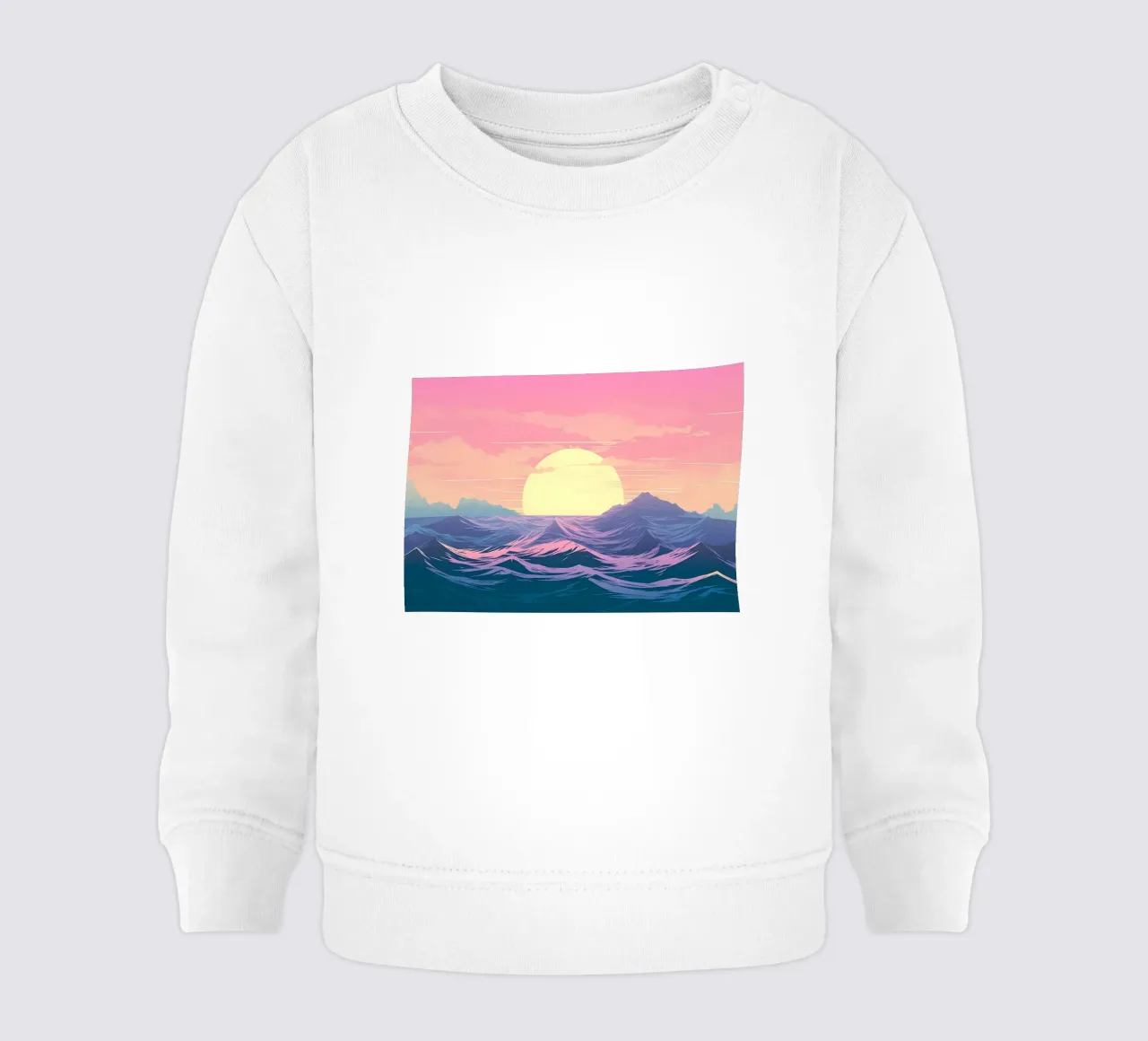 Mare Tramonto Retro felpa neonato da Bartosz Powalka
