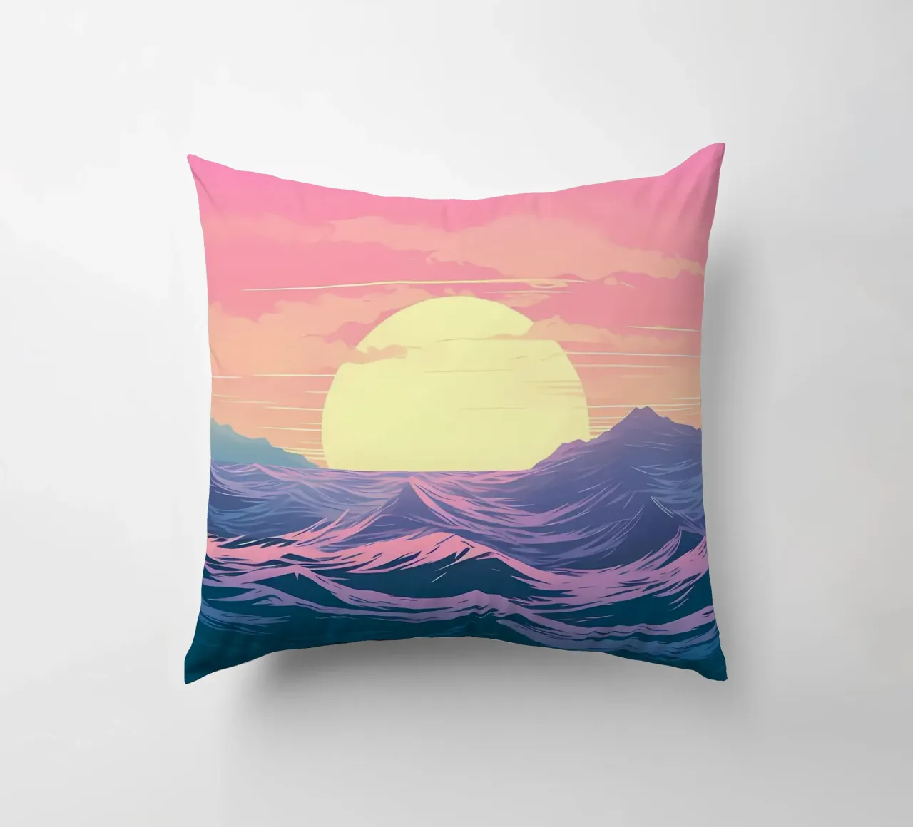 Mare Tramonto Retro cuscino da Bartosz Powalka