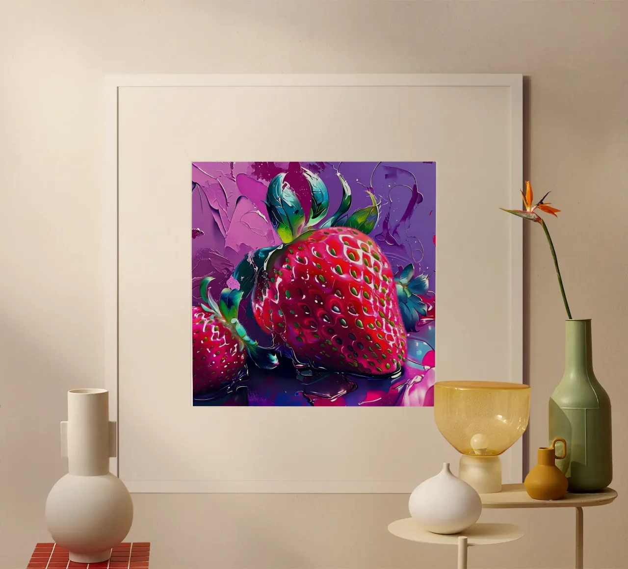 Fragola_1 poster da Pink- und LoveArt by LK