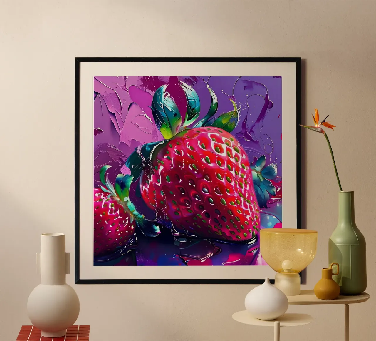 Fragola_1 poster da Pink- und LoveArt by LK