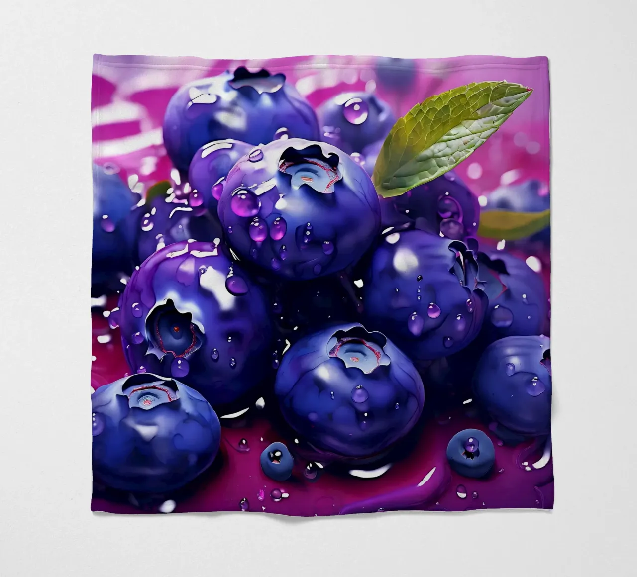Mirtilli_1 coperta in pile da Pink- und LoveArt by LK