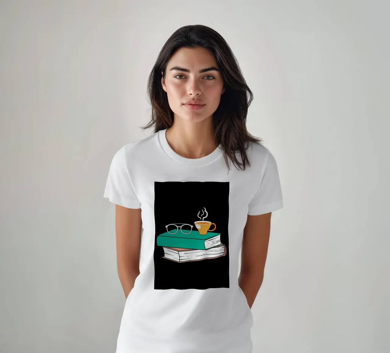 Reading Books t-shirt by Aiden Garcia