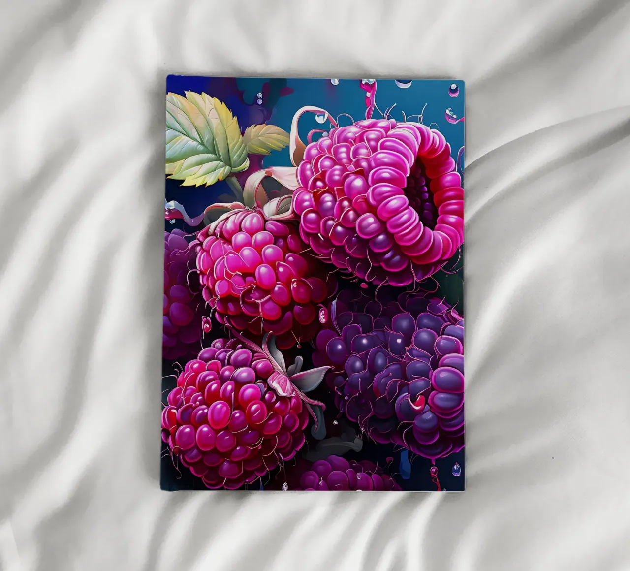 Raspberries_1 notebook by Pink- und LoveArt by LK