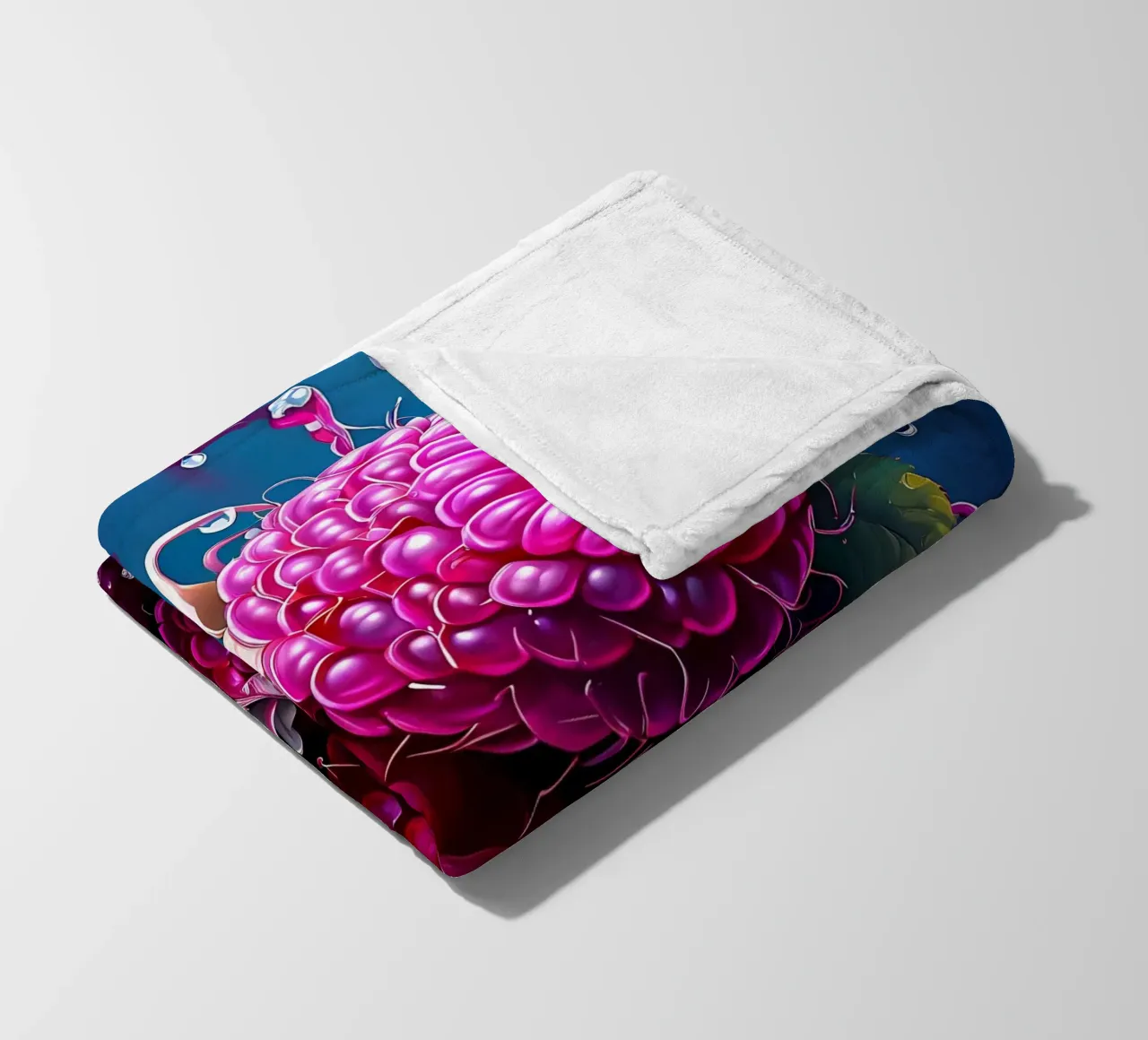 Lamponi_1 coperta in pile da Pink- und LoveArt by LK