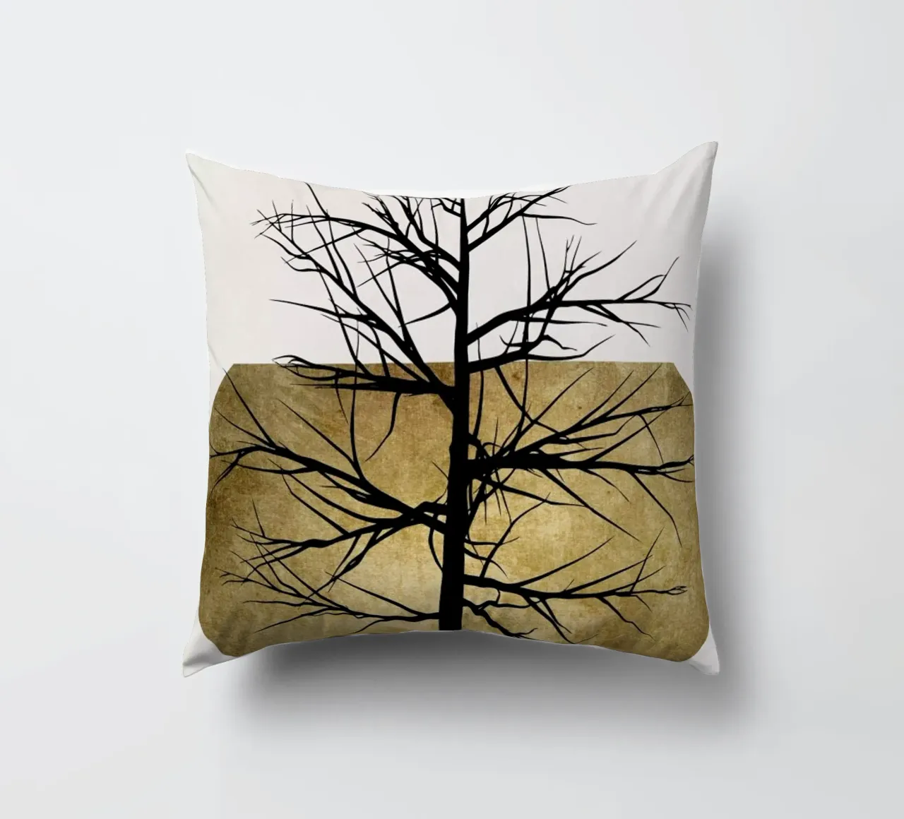 In The Wild Gold decorative cushion by Kubistika