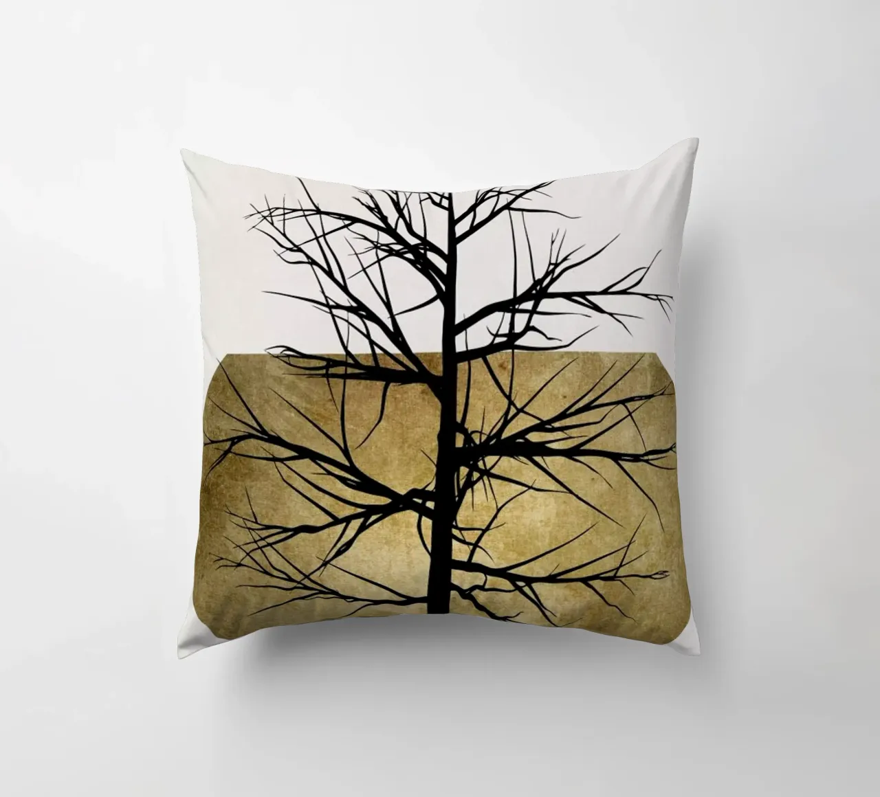 In The Wild Gold decorative cushion by Kubistika