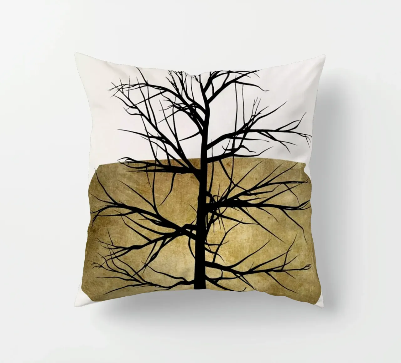 In The Wild Gold decorative cushion by Kubistika