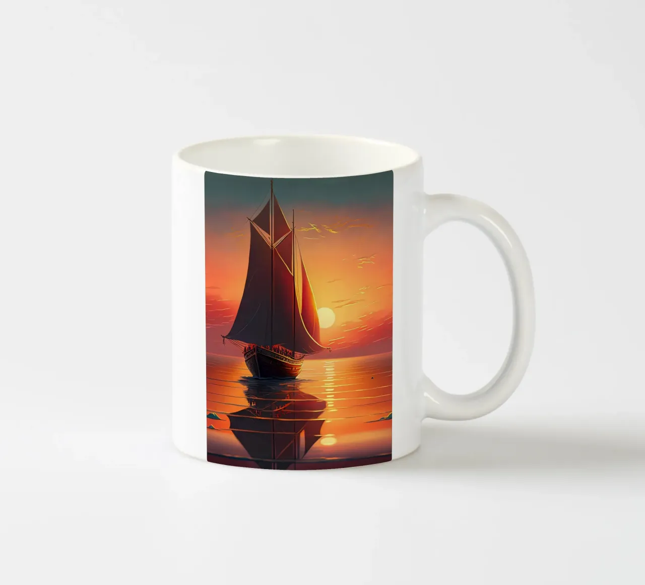 tramonto in barca tazza in ceramica da Bartosz Powalka