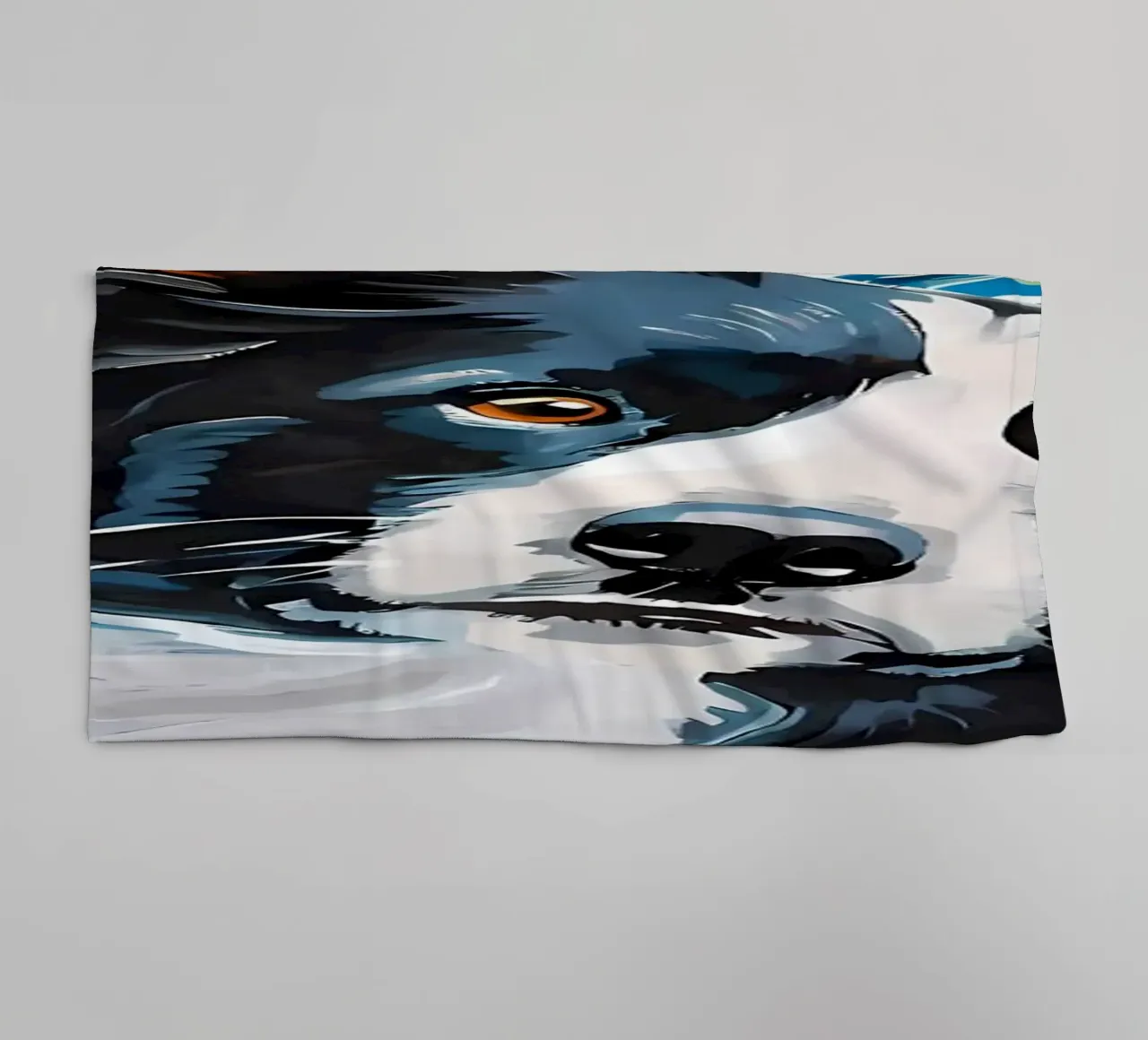Border Collie Notte stellata asciugamano da bagno da Adrian Patel