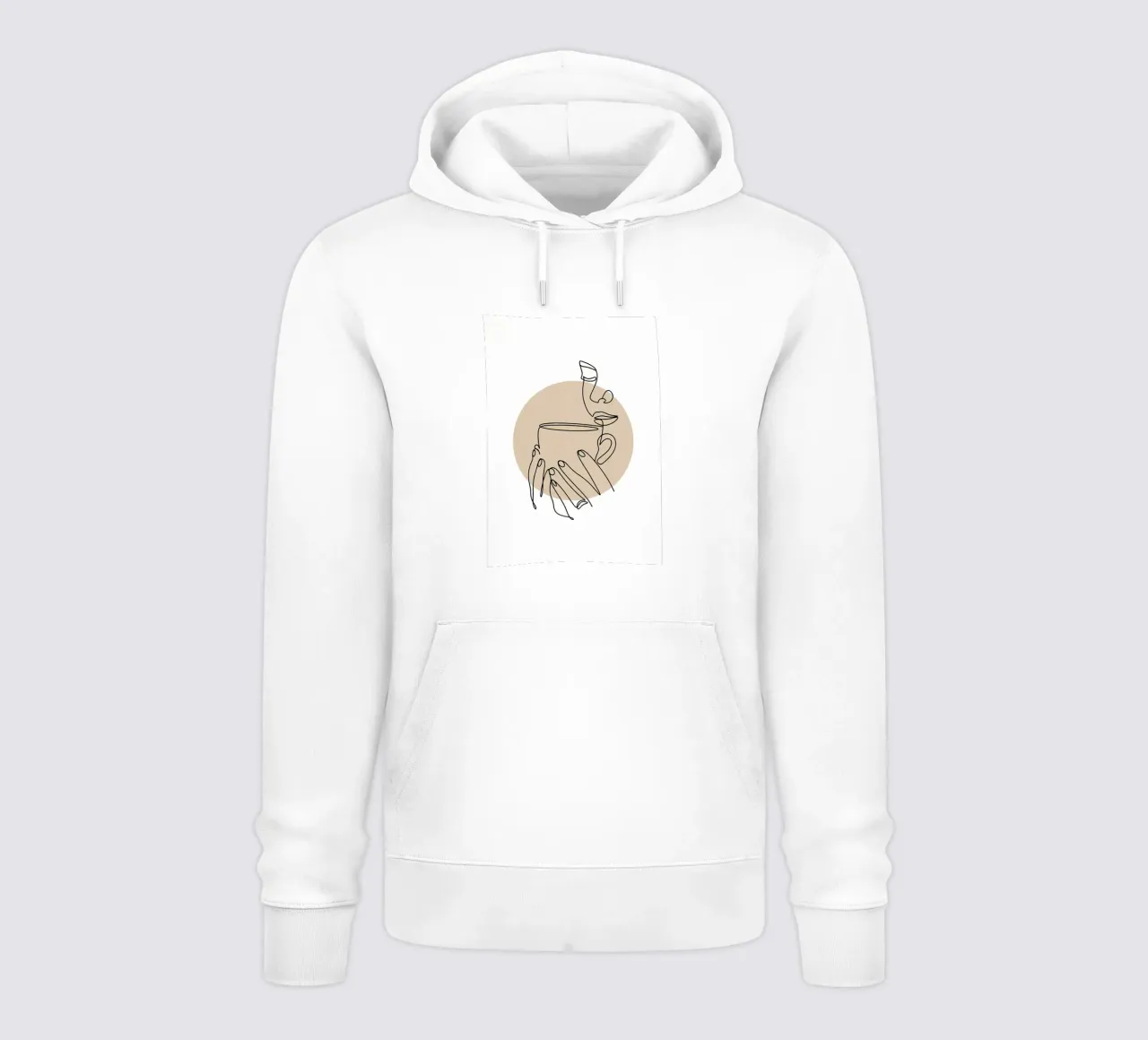 Café lline art sudadera con capucha de Aiden Garcia