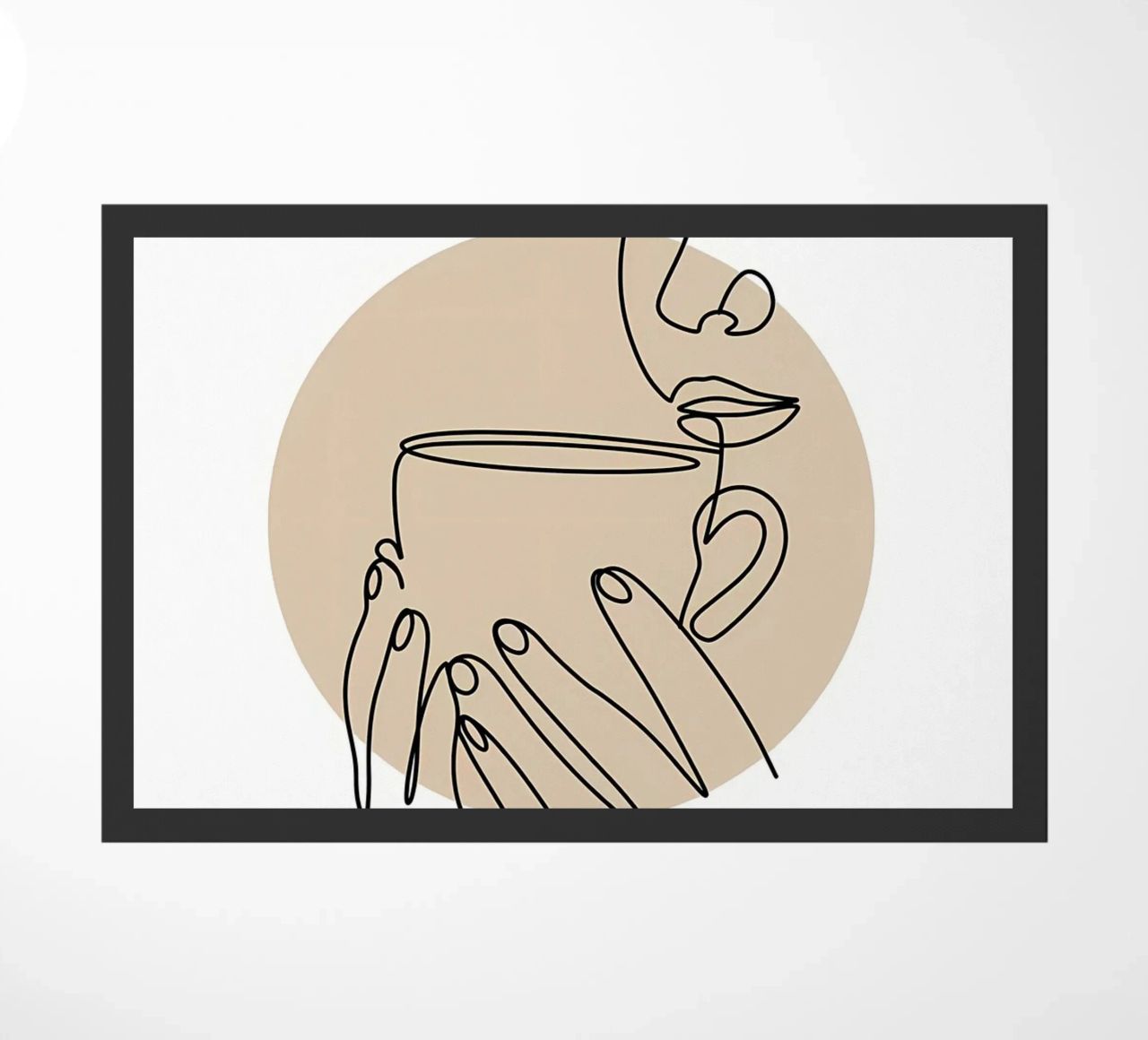 Arte in linea del caffè zerbino da Aiden Garcia