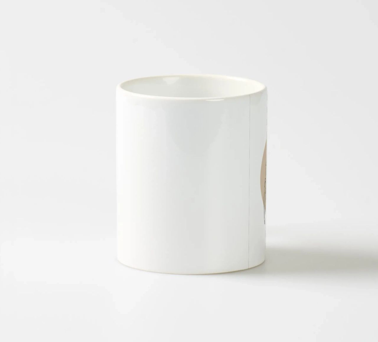 Coffee lline art ceramic mug by Aiden Garcia