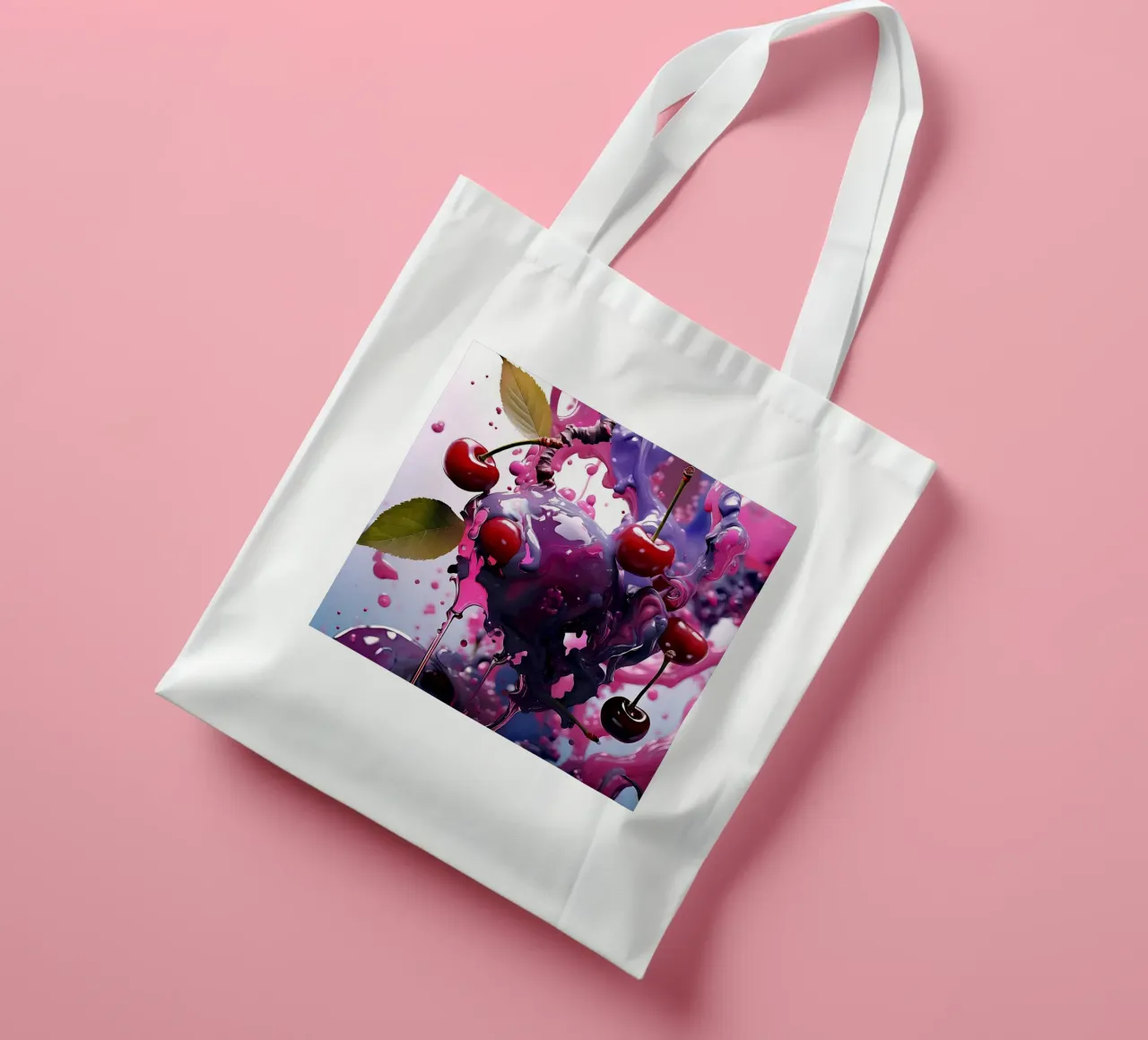 Ciliegie_1 borsa in juta da Pink- und LoveArt by LK