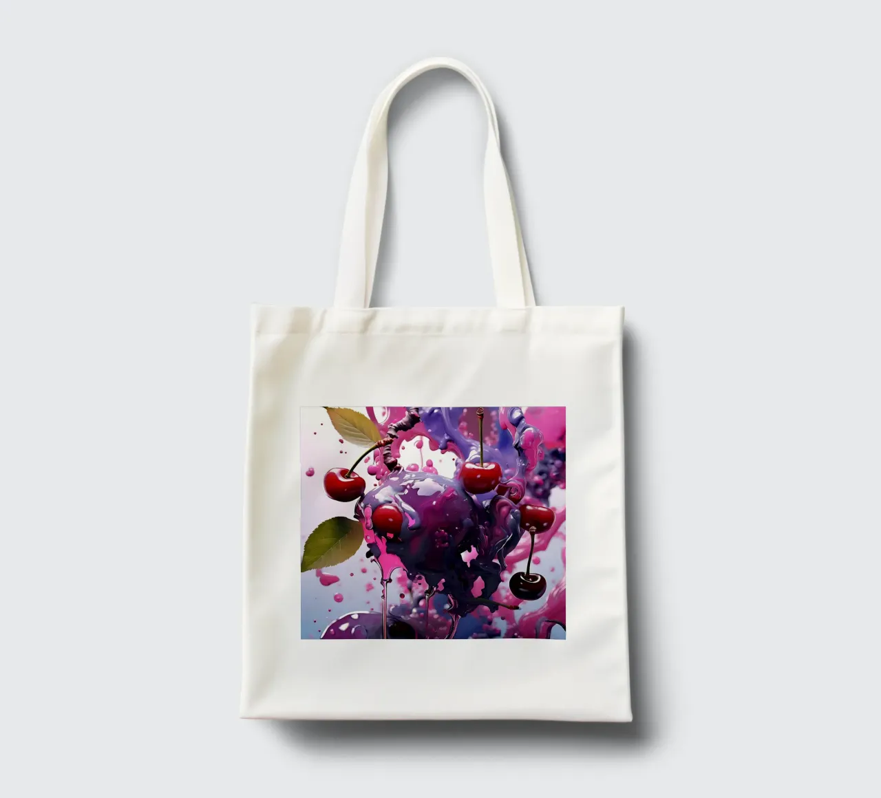 Ciliegie_1 borsa in juta da Pink- und LoveArt by LK