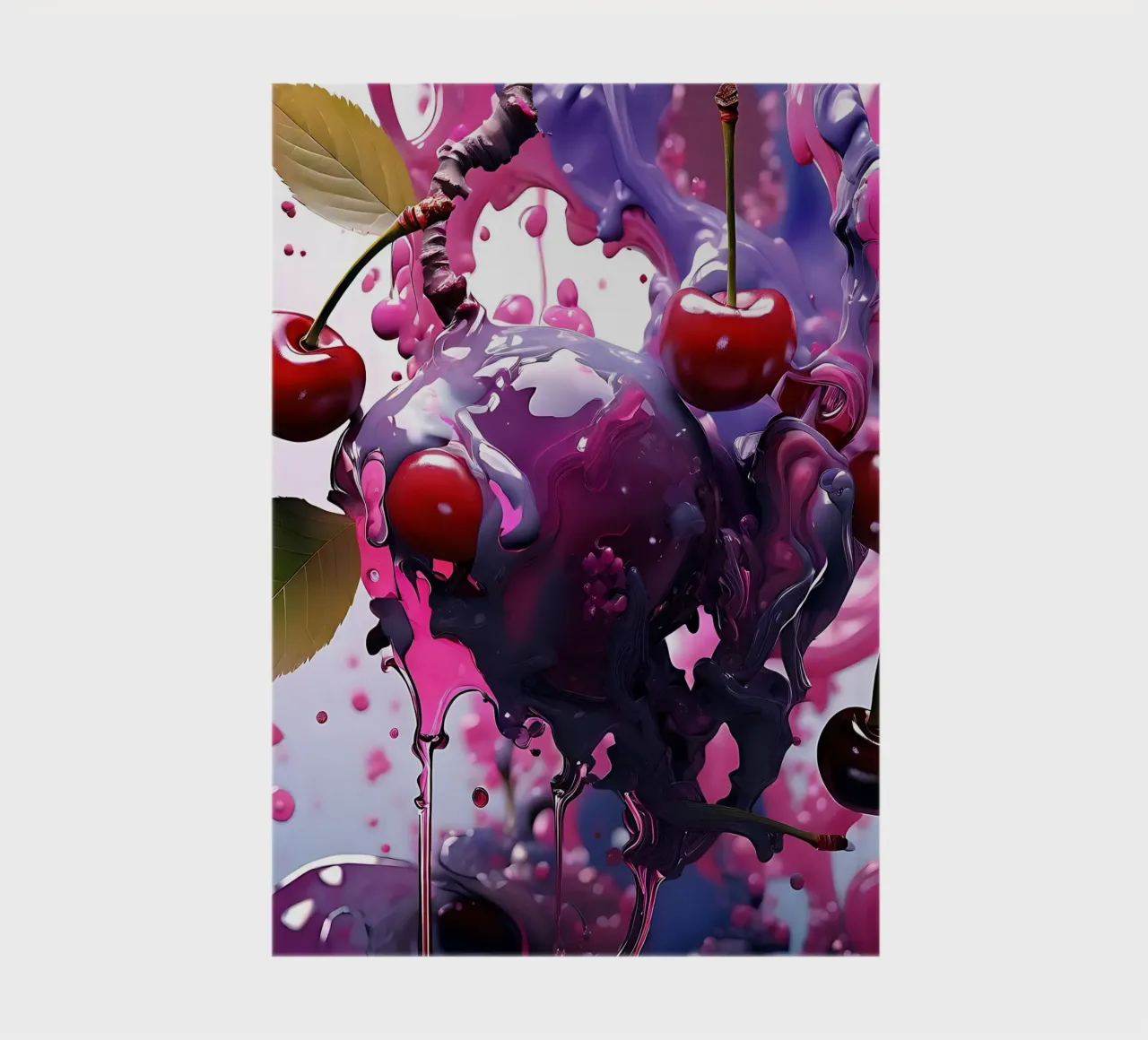 Cherries_1 notebook by Pink- und LoveArt by LK