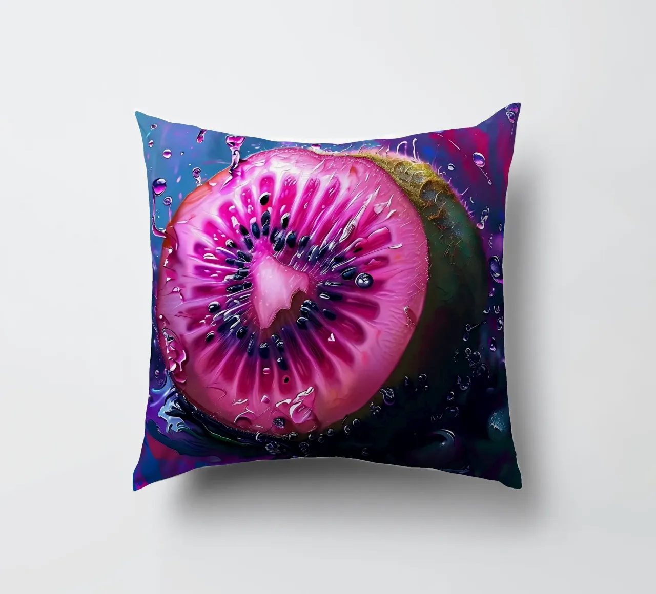 Kiwi_1 cuscino da Pink- und LoveArt by LK