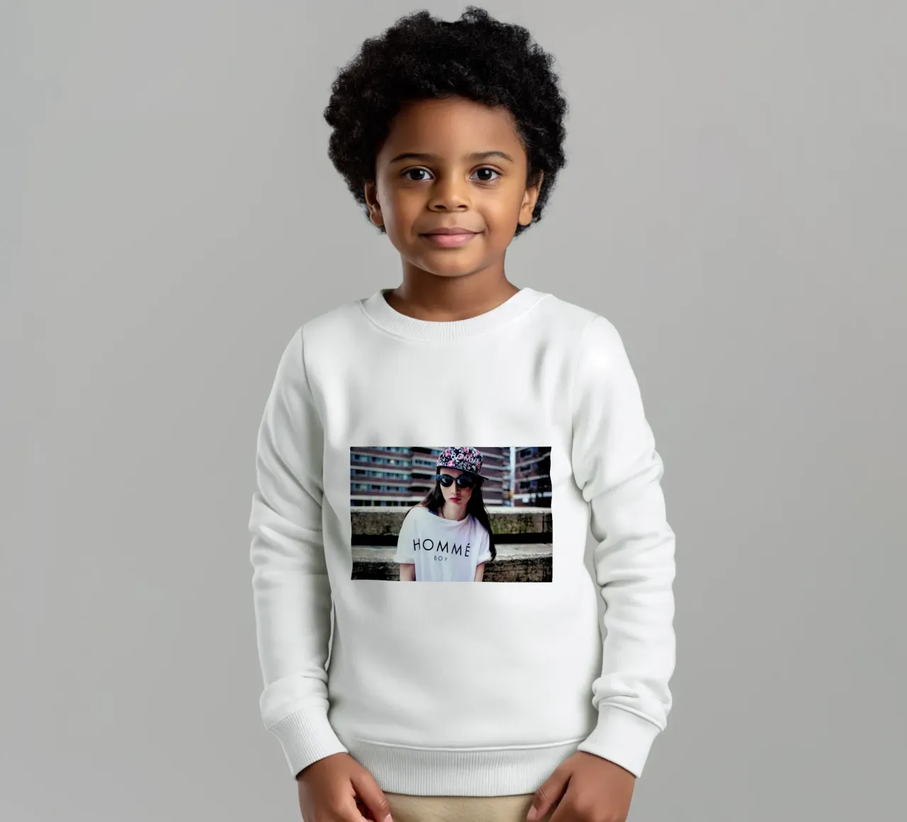 Homme Boy felpa bambino da Aysha Banos