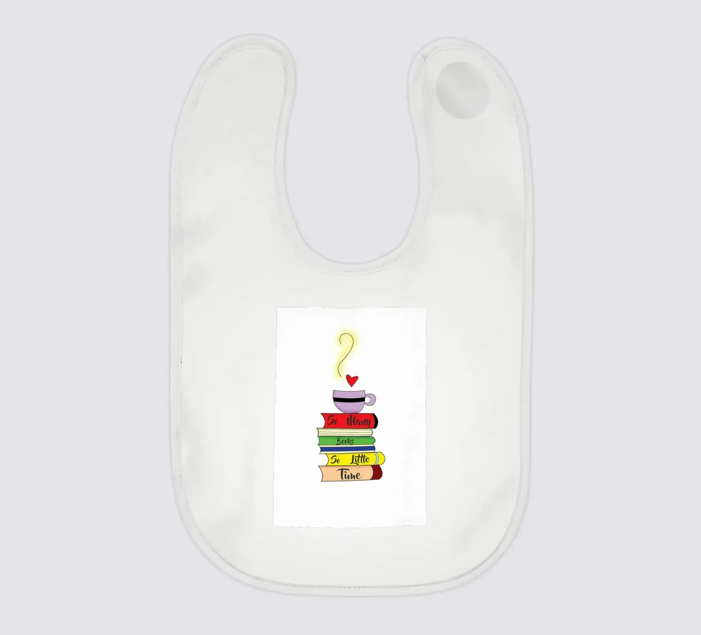 BIBLIOTHEEK baby slabbetje van Aiden Garcia