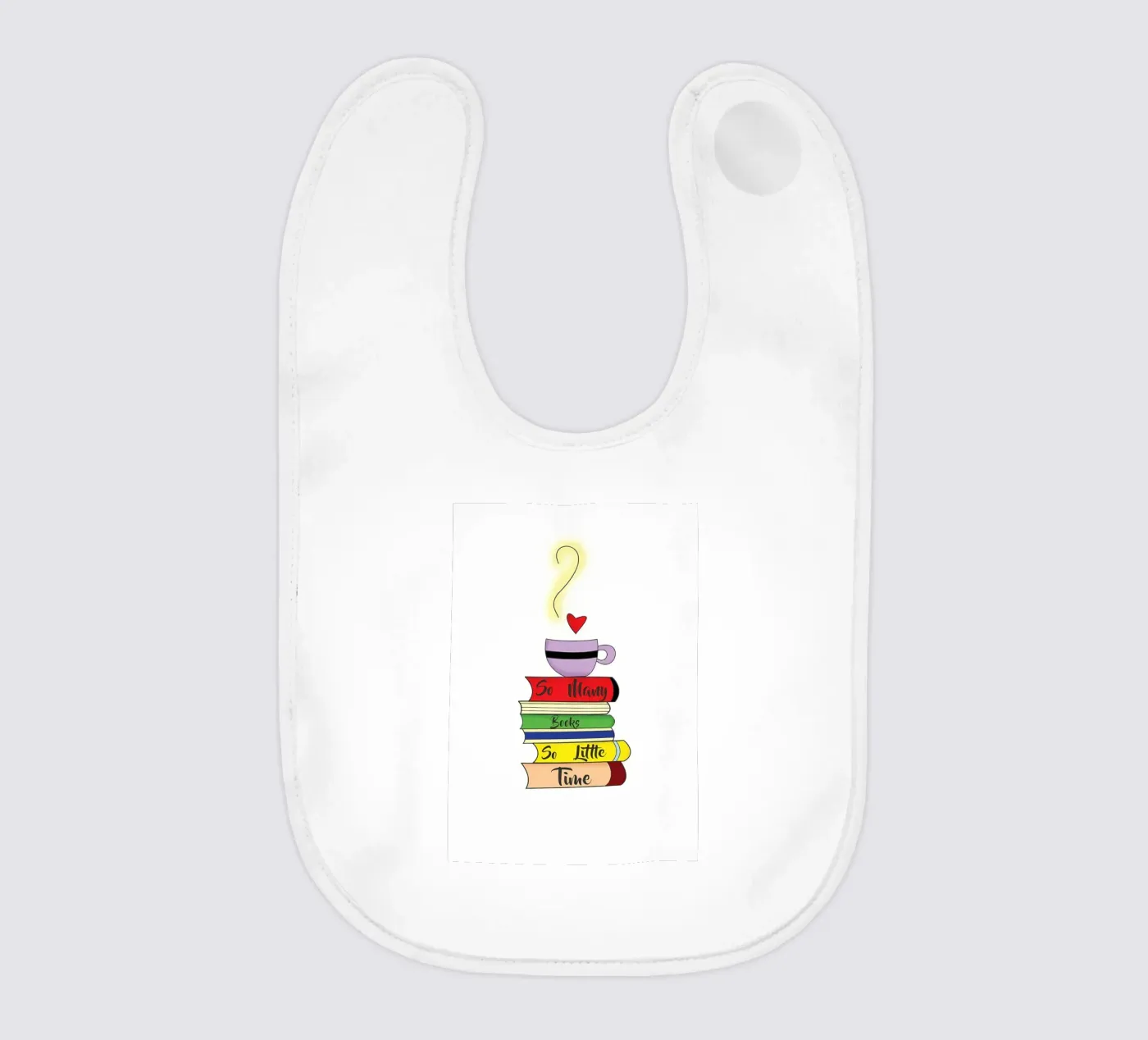 BIBLIOTHEEK baby slabbetje van Aiden Garcia