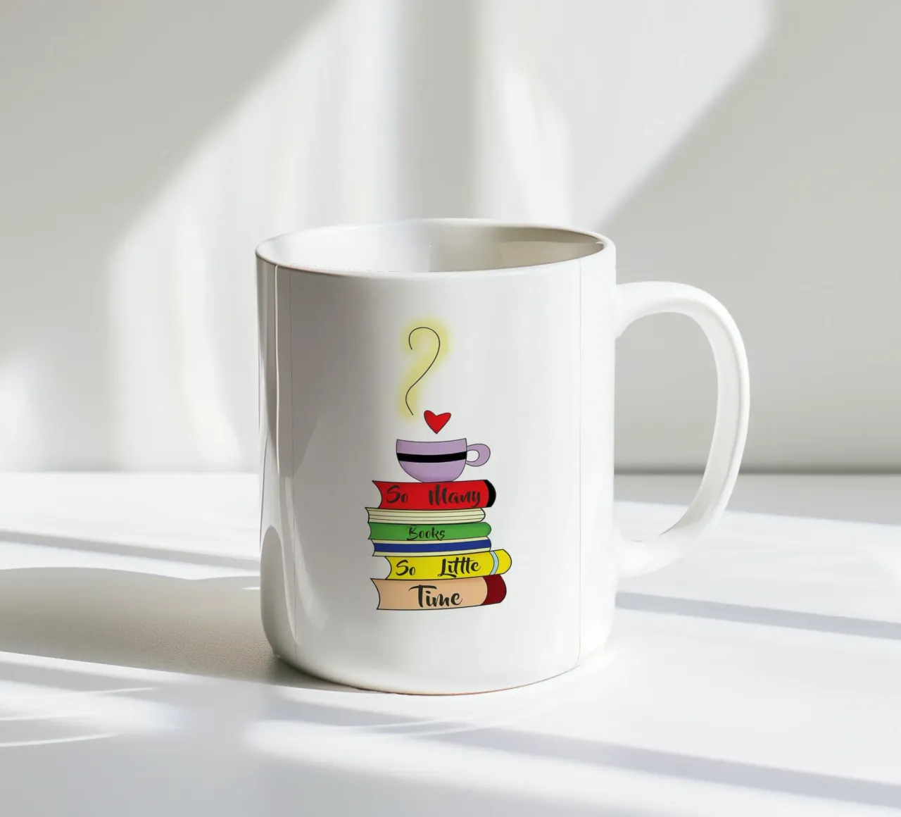 LIBRARY ceramic mug by Aiden Garcia