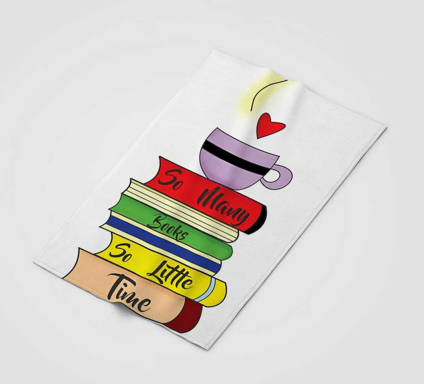 BIBLIOTHEEK fleecedeken van Aiden Garcia