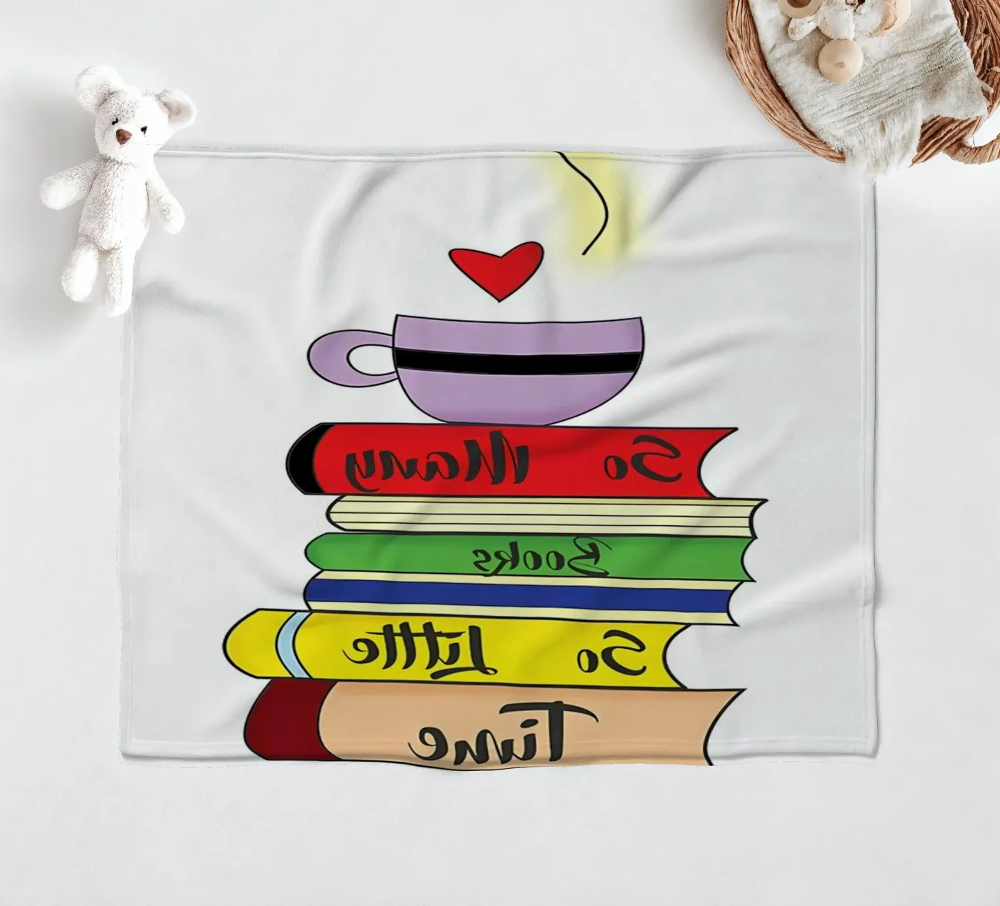 BIBLIOTHEEK fleecedeken van Aiden Garcia