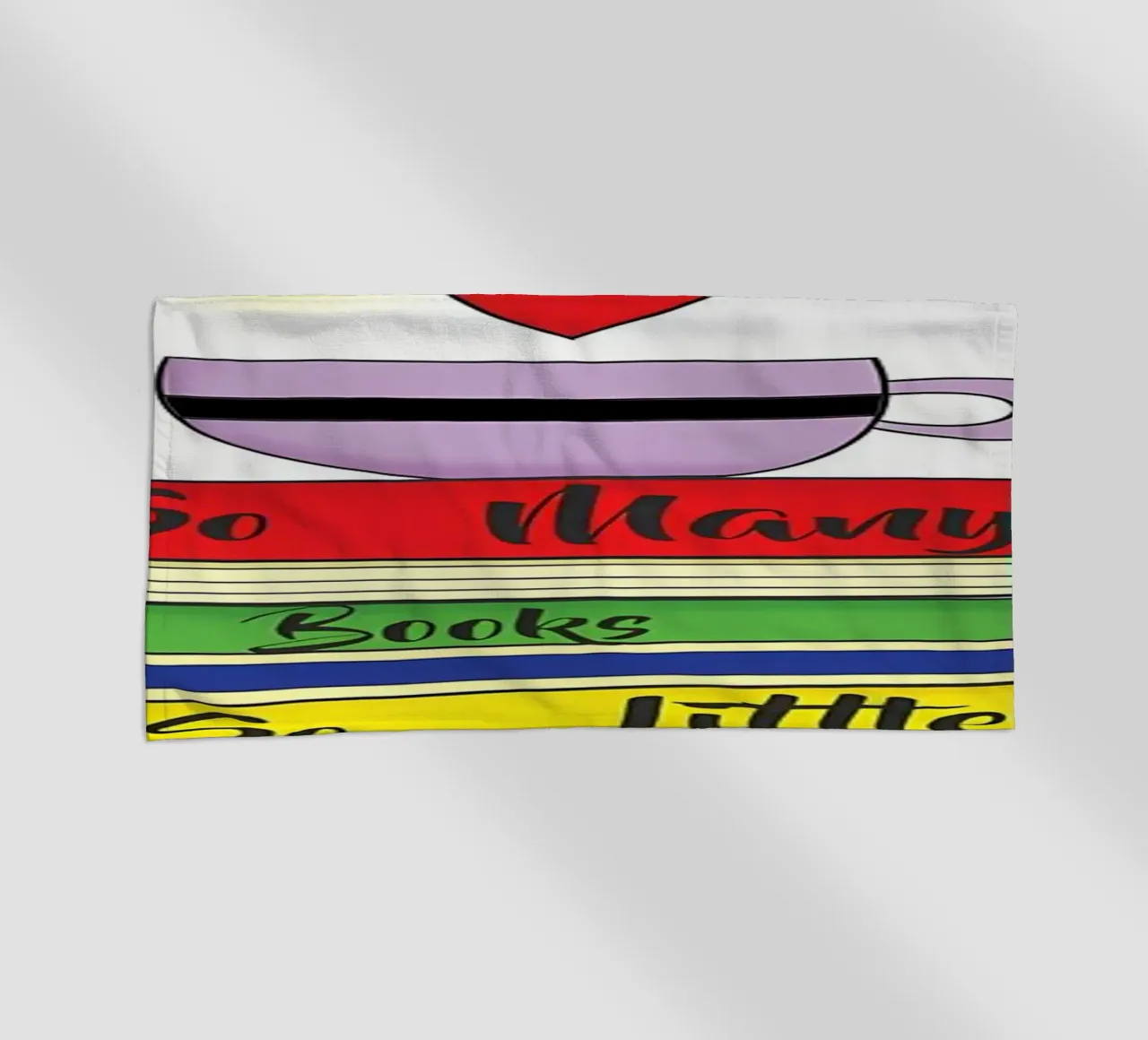 BIBLIOTHEEK strandhanddoek van Aiden Garcia