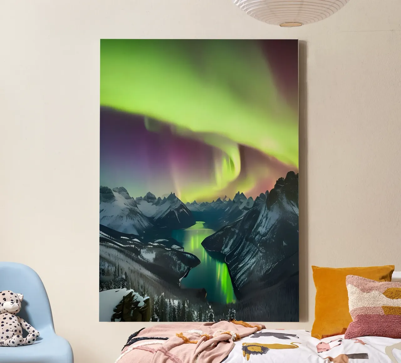 Berg Aurora canvas met Baklijst van Matthew Katz