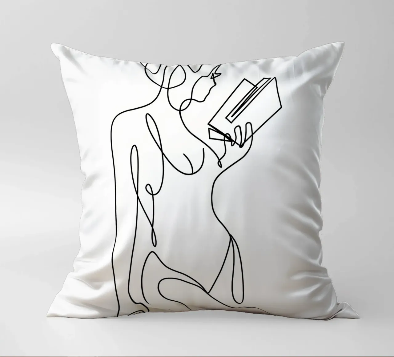 busto minimalista femminile cuscino da Aiden Garcia