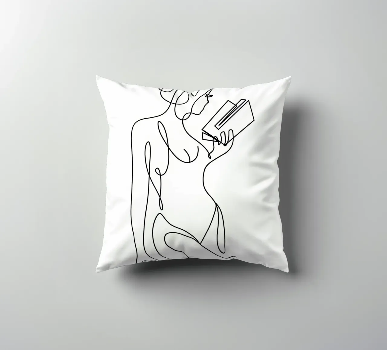 busto minimalista femminile cuscino da Aiden Garcia