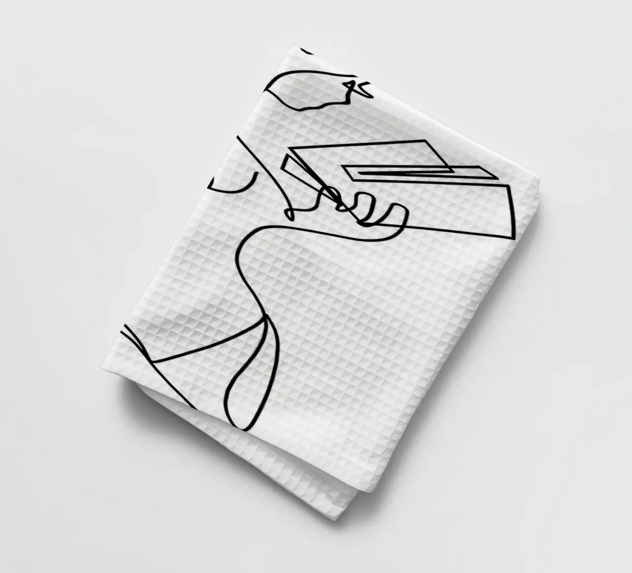 busto minimalista femminile canovaccio da cucina da Aiden Garcia