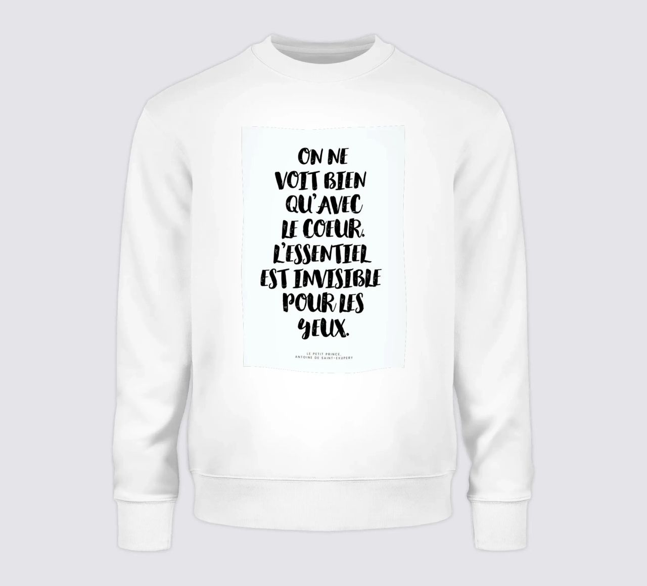 Voir avec le cœur felpa da typed